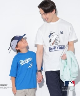 SHIPS KIDS:100�`125cm / PEANUTS×MLB �v�����g T�V���c