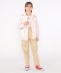 SHIPS KIDS:140�`150cm / �I�[�K�j�b�N �R�b�g�� �t���� �X���[�u TEE
