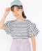 SHIPS KIDS:140�`150cm / �I�[�K�j�b�N �R�b�g�� �t���� �X���[�u TEE