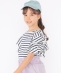 SHIPS KIDS:140�`150cm / �I�[�K�j�b�N �R�b�g�� �t���� �X���[�u TEE