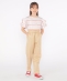 SHIPS KIDS:140�`150cm / �I�[�K�j�b�N �R�b�g�� �t���� �X���[�u TEE