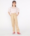 SHIPS KIDS:140�`150cm / �I�[�K�j�b�N �R�b�g�� �t���� �X���[�u TEE
