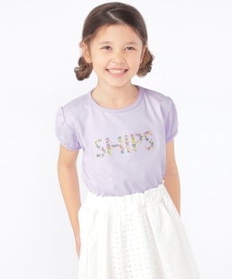 SHIPS KIDS:100�`130cm / �K�[���[ �h�J ���S TEE