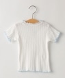 SHIPS KIDS:80�`90cm / �����E ���� TEE �I�t�z���C�g