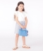 SHIPS KIDS:100�`130cm / ���[�X �t���� ���� TEE