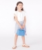 SHIPS KIDS:100�`130cm / ���[�X �t���� ���� TEE