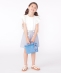 SHIPS KIDS:100�`130cm / ���[�X �t���� ���� TEE