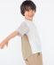 SHIPS KIDS:100�`130cm / �`�F�b�N �ؑ� ���� TEE