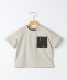 SHIPS KIDS:100�`130cm / �qUV�J�b�g�r�h���C �|�P�b�g TEE