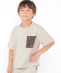 SHIPS KIDS:100�`130cm / �qUV�J�b�g�r�h���C �|�P�b�g TEE