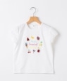 SHIPS KIDS:80�`90cm / �T�}�[ ���`�[�t ���� T�V���c �I�t�z���C�g