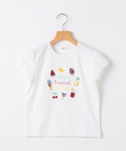 SHIPS KIDS:80�`90cm / �T�}�[ ���`�[�t ���� T�V���c