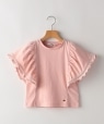 SHIPS KIDS:100�`130cm / �͂��� ���[�X ���� TEE �s���N