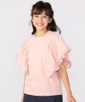 SHIPS KIDS:140�`150cm / �͂��� ���[�X ���� TEE �s���N