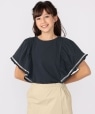 SHIPS KIDS:140�`150cm / �͂��� ���[�X ���� TEE �l�C�r�[