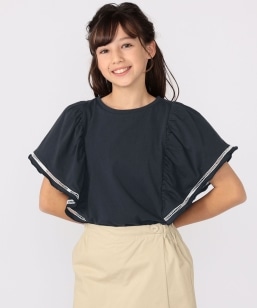 SHIPS KIDS:140�`150cm / �͂��� ���[�X ���� TEE