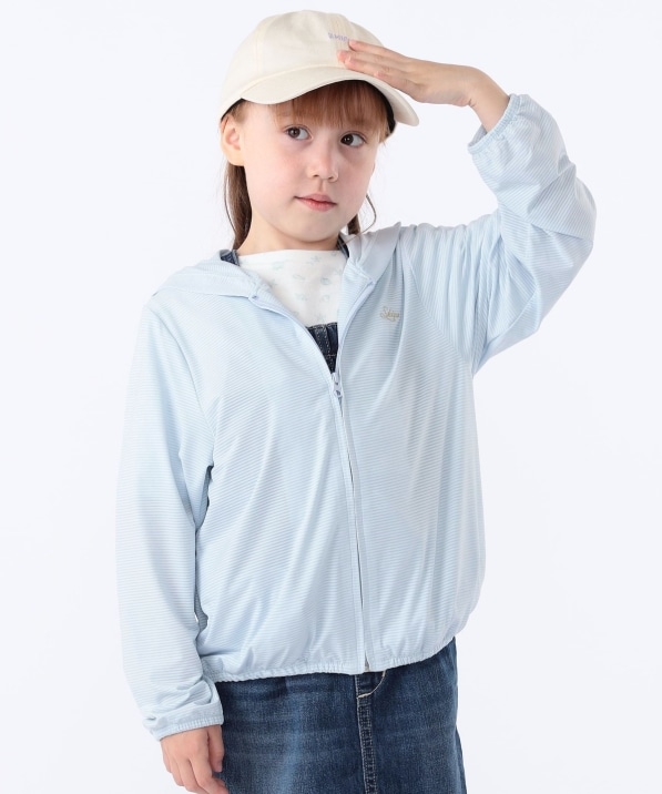 SHIPS KIDS:100�`130cm /�q�ڐG�⊴/UV�J�b�g�r�T���V�F�[�h �t�[�f�B�[