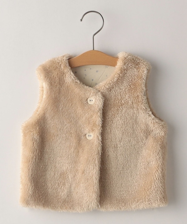 SHIPS KIDS:80�`90cm / �t�F�C�N�t�@�[ ���o�[�V�u�� �x�X�g