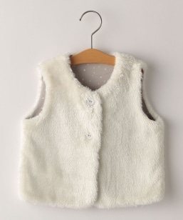 SHIPS KIDS:80�`90cm / �t�F�C�N�t�@�[ ���o�[�V�u�� �x�X�g