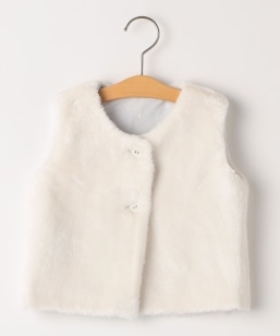 SHIPS KIDS:80�`90cm / �x�r�[ �t�F�C�N�t�@�[ ���o�[�V�u�� �x�X�g