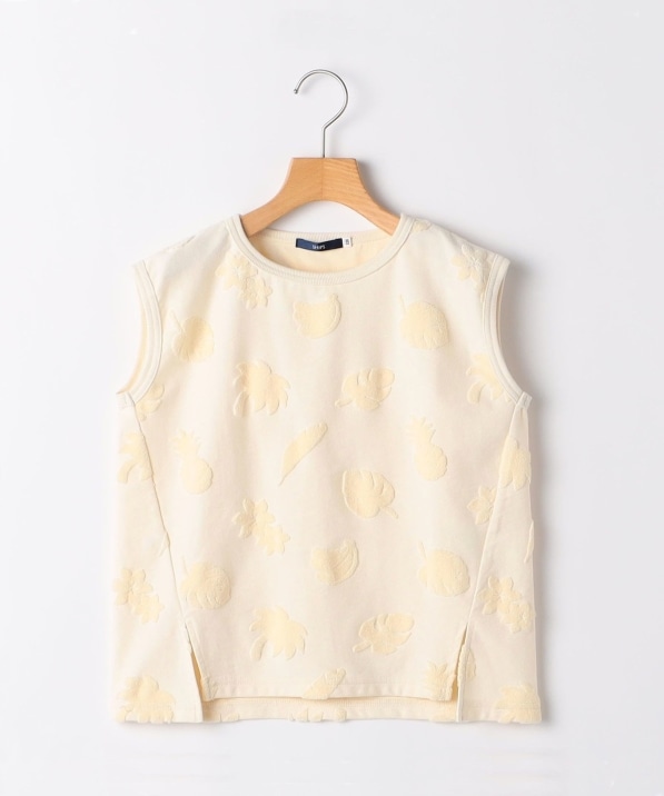 SHIPS KIDS:80�`90cm / �p�C�� �W���J�[�h �m�[�X���[�u TEE