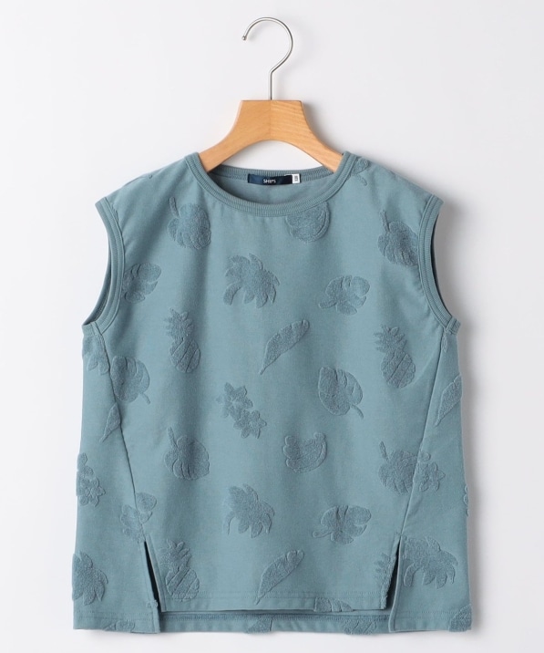 SHIPS KIDS:140cm�`150cm / �p�C�� �W���J�[�h �m�[�X���[�u TEE