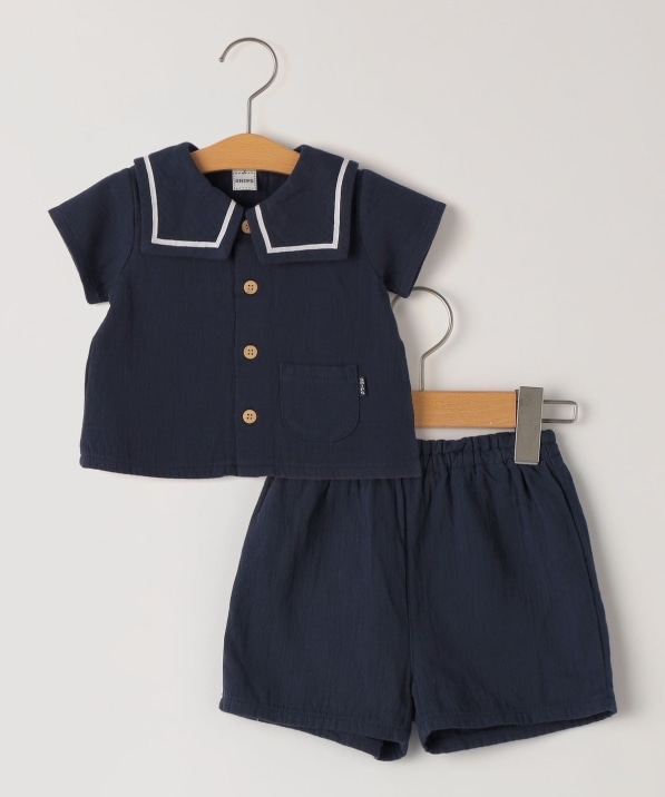 SHIPS KIDS:70�`80cm / �Z�[���[ �Z�b�g�A�b�v