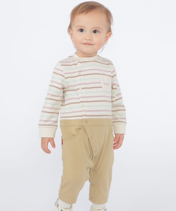 SHIPS KIDS:70�`80cm / �I�[�K�j�b�N �R�b�g�� �{�[�_�[ �����p�[�X