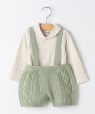 SHIPS KIDS:70�`80cm /�j�b�g �Z�b�g �����p�[�X ���C�g�O���[��