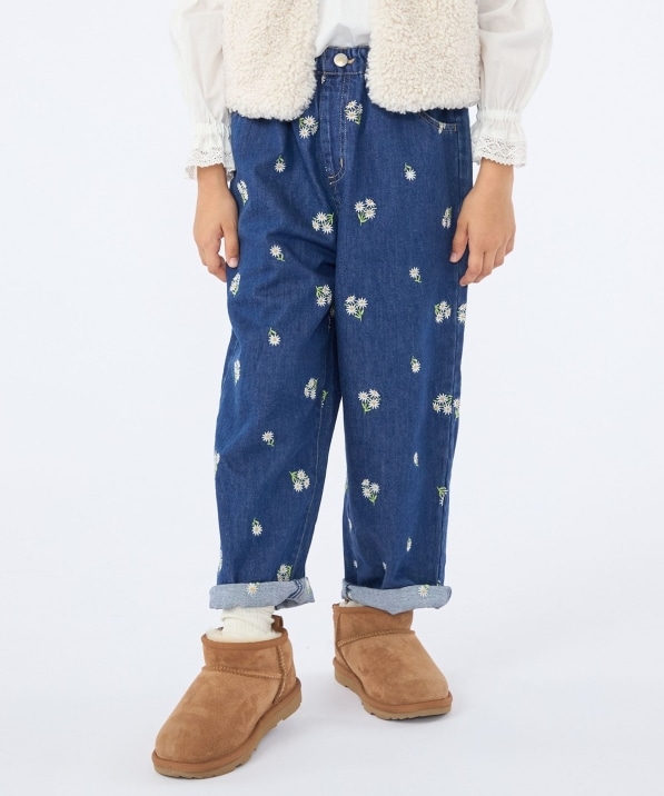 SHIPS KIDS:100�`130cm/�t�����[ �G���u���C�_���[ �f�j�� �p���c