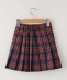 SHIPS KIDS:110�`130cm / �`�F�b�N �v���[�c �X�J�[�g