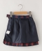 SHIPS KIDS:110�`130cm / �`�F�b�N �v���[�c �X�J�[�g