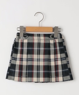SHIPS KIDS:90cm / �`�F�b�N �v���[�c �X�J�[�g
