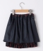 SHIPS KIDS:140�`160cm / �`�F�b�N �v���[�c �X�J�[�g