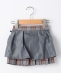 SHIPS KIDS:80�`90cm / �`�F�b�N �v���[�c �X�J�[�g