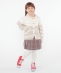 SHIPS KIDS:100�`130cm / �`�F�b�N �v���[�c �X�J�[�g