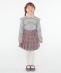 SHIPS KIDS:100�`130cm / �`�F�b�N �v���[�c �X�J�[�g