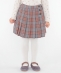 SHIPS KIDS:100�`130cm / �`�F�b�N �v���[�c �X�J�[�g