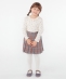 SHIPS KIDS:100�`130cm / �`�F�b�N �v���[�c �X�J�[�g