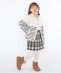 SHIPS KIDS:100�`130cm / �`�F�b�N �v���[�c �X�J�[�g