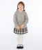 SHIPS KIDS:100�`130cm / �`�F�b�N �v���[�c �X�J�[�g