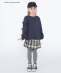 SHIPS KIDS:100�`130cm / �`�F�b�N �v���[�c �X�J�[�g
