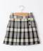 SHIPS KIDS:100�`130cm / �`�F�b�N �v���[�c �X�J�[�g