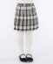 SHIPS KIDS:100�`130cm / �`�F�b�N �v���[�c �X�J�[�g