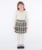 SHIPS KIDS:100�`130cm / �`�F�b�N �v���[�c �X�J�[�g