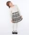 SHIPS KIDS:100�`130cm / �`�F�b�N �v���[�c �X�J�[�g
