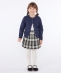 SHIPS KIDS:100�`130cm / �`�F�b�N �v���[�c �X�J�[�g