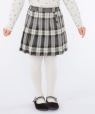 SHIPS KIDS:100�`130cm / �`�F�b�N �v���[�c �X�J�[�g �O���[��