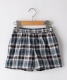 SHIPS KIDS:80�`90cm / �R�b�g�� �`�F�b�N �V���[�g �p���c �l�C�r�[
