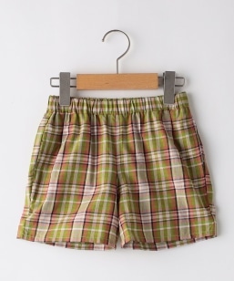 SHIPS KIDS:80�`90cm / �R�b�g�� �`�F�b�N �V���[�g �p���c